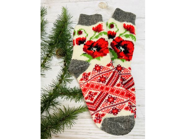 Шкарпетки жіночі з овечої шерсті