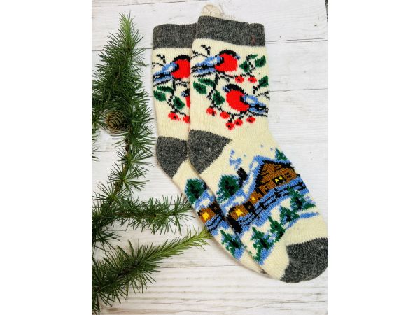 Шкарпетки жіночі з овечої шерсті