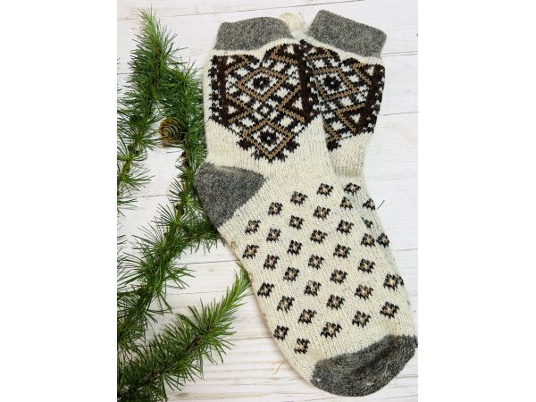 Шкарпетки чоловічі овеча шерсть в національному стилі