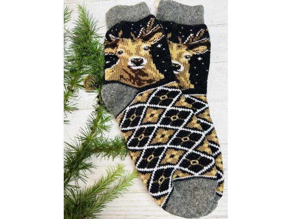 Шкарпетки чоловічі овеча шерсть в національному стилі