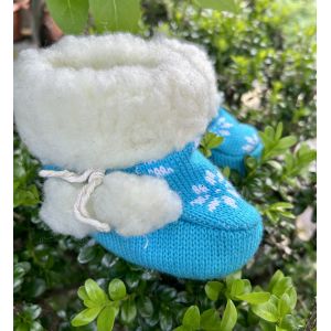 Пінетки дитячі, блакитні розмір 17, 19, 22 19 розмір 11 см