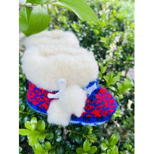 Пінетки дитячі, синьо-червоні 20-22 13 см