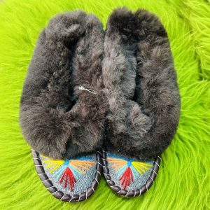 Закопанки, хутряні жіночі капці, капці з овечої вовни 36 37 розмір