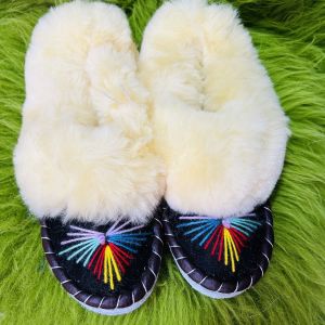 Закопанки, хутряні жіночі капці, капці з овечої вовни 36 39 39