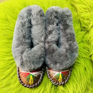 Закопанки, хутряні жіночі капці, капці з овечої вовни 36 розмір