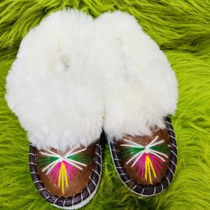 Закопанки, хутряні жіночі капці, капці з овечої вовни  37 розміри