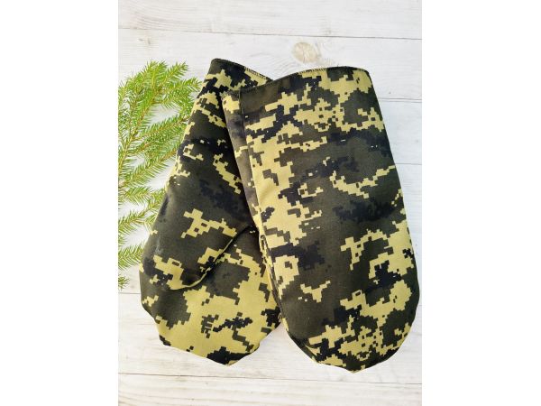 Чоловічі рукавиці з овечої шерсті