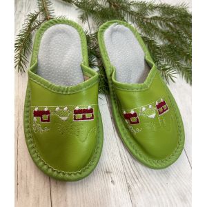 Домашні дитячі шкіряні капці 29 розмір