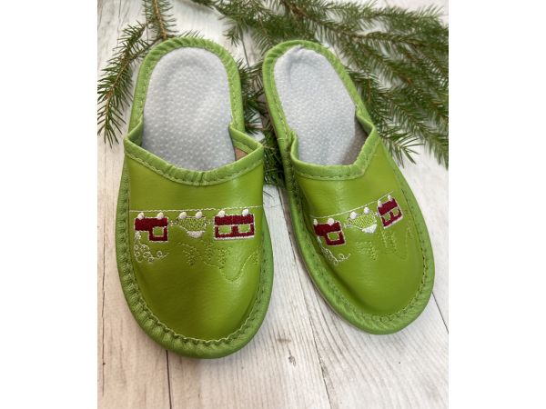 Домашні дитячі шкіряні капці 29 розмір