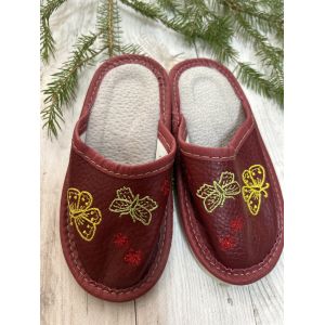 Домашні дитячі шкіряні капці 26 розмір