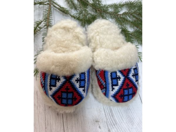 Домашні дитячі капці з овечої шерсті (всувки детские)