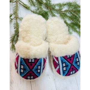 Домашні дитячі капці з овечої шерсті 19 см