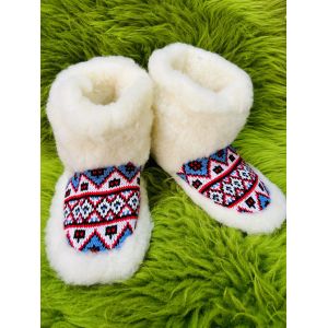 Чуні з овечої шерсті, чуни овчина, чуні сніжинка 40-41