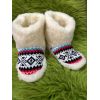Чуні з овечої шерсті, чуні з овчини, чуні орнамент, чуні гумова підошва розміри від 36 до 41
