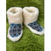 Чуні з овечої шерсті, чуні з овчини, чуні орнамент, чуні гумова підошва розміри  36-40