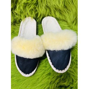 Закопанки жіночі, тапочки з овечої шерсті (тапочки з овчини закопанки, тапочки хутро закопанки ) 38 розмір 41