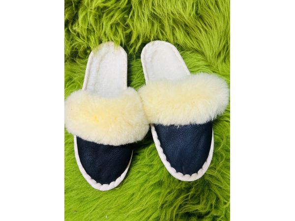Закопанки жіночі, тапочки з овечої шерсті (тапочки з овчини закопанки, тапочки хутро закопанки ) 38 розмір 41