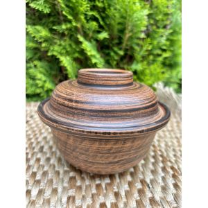 Керамічне горнятко для запікання, глиняний посуд, посуд для запікання 13 см х13 см