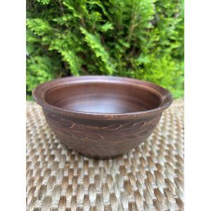 Керамічна піала (салатник), посуд з червоної глини 16 см х 7,5 см