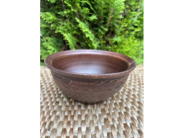 Керамічна піала (салатник), посуд з червоної глини 16 см х 7,5 см