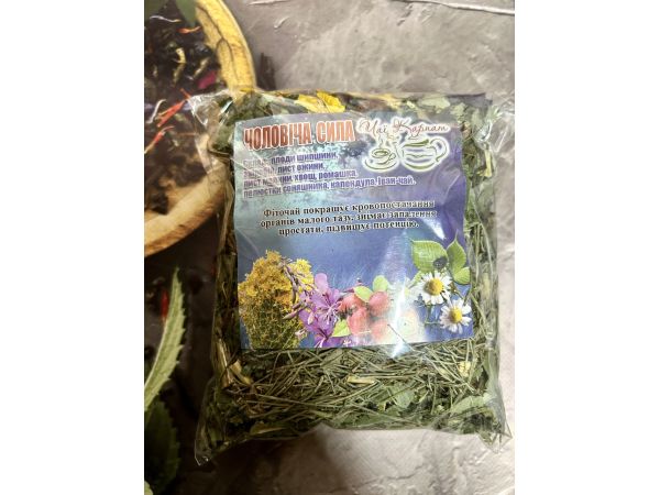 Карпатський натуральний трав’яний чай, вага 90 г Чоловіча сила