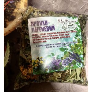 Карпатський натуральний трав’яний чай, вага 90 г, Бронхо-легеневий