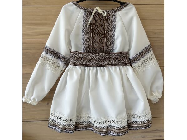 Вишитий костюм для дівчинки,  вишиванка дитяча, розмір 1, ріст 86 см