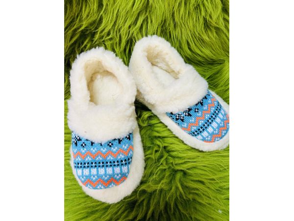 Домашні капці з овечої шерсті із задником, 37 розмір