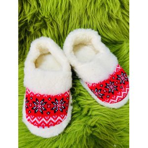 Домашні капці з овечої шерсті із задником, 37 розмір