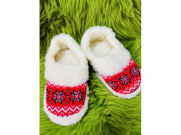 Домашні капці з овечої шерсті із задником, 37 розмір