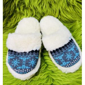 Домашні капці з овечої шерсті, всувки, тапочки домашні 39 розмір