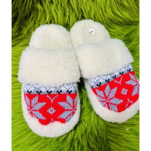 Домашні капці з овечої шерсті, всувки, тапочки домашні, 40 розмір