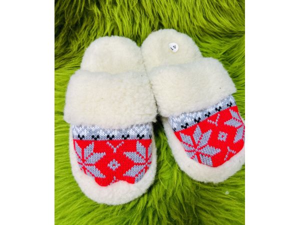 Домашні капці з овечої шерсті, всувки, тапочки домашні, 40 розмір