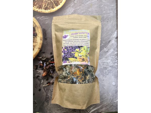 Чай карпатський трав’яний в крафтовій упаковці, 60 г Довголіття