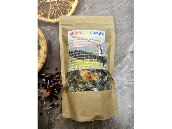 Чай карпатський трав’яний в крафтовій упаковці, 60 г Монастирський