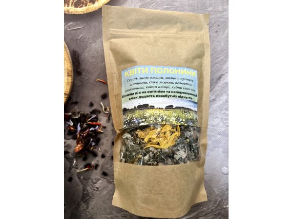 Чай карпатський трав’яний в крафтовій упаковці, 60 г Квіти Полонини