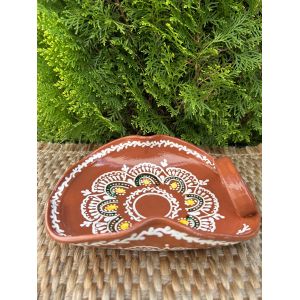 Підставка під крашанки та писанки, фруктовниця, цукерниця, Косівська кераміка 21х16х6 см ручна робота