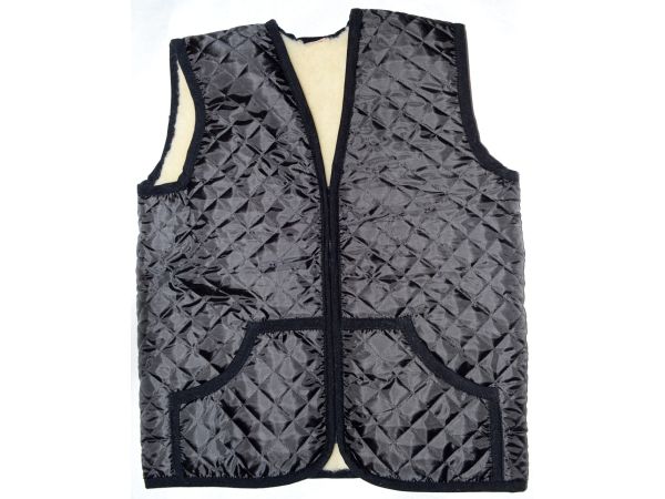 Жилет з овечої шерсті (безрукавка жіноча, стьобаний жилет із овечої шерсті), жилет з овчини 4XL