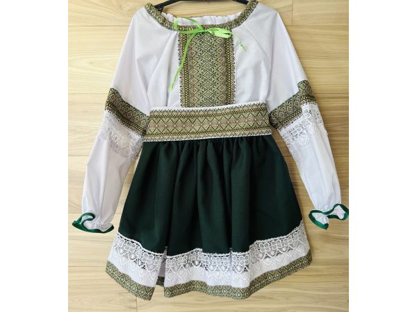 Вишитий костюм для дівчинки,  вишиванка дитяча, розмір 4 зріст 110 см