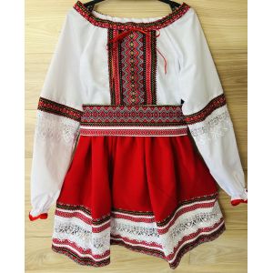 Вишитий костюм для дівчинки,  вишиванка дитяча, розмір 7 зріст 140 см