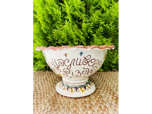 Фруктовниця, цукерниця, макітра для куті Косівська кераміка 24х14 см ручна робота Різдво