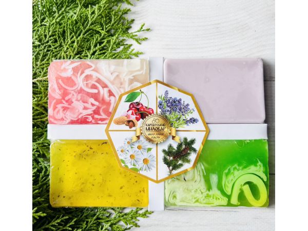 Набір натурального мила Карпатський Миловар, мило ручної роботи