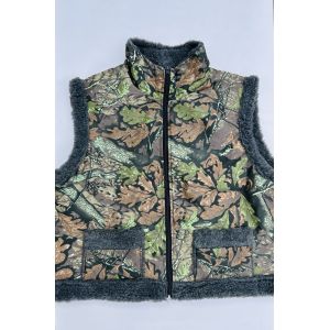 Чоловічий жилет з овечої шерсті Комуфляж