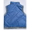 Жилет з овечої шерсті болонь, безрукавка овеча шерсть, синього кольору 56 розмір