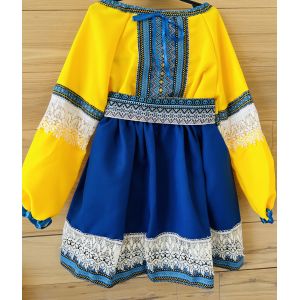 Вишитий костюм для дівчинки,  вишиванка дитяча, розмір 4 зріст 110 см