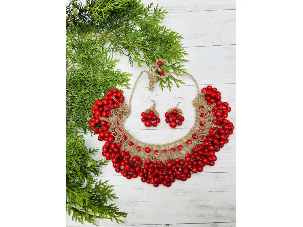 Намисто з дерева, ручна робота