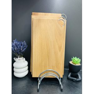 Набір обробних дощок бук на металевій підставці