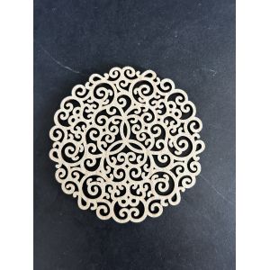 Дерев’яна підставка під чашку "Мереживо"