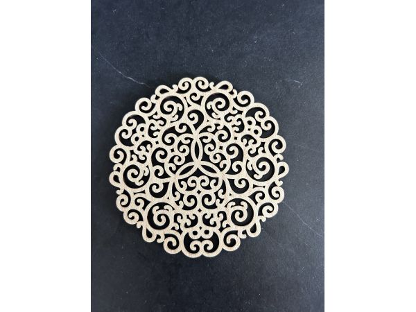 Дерев’яна підставка під чашку "Мереживо"