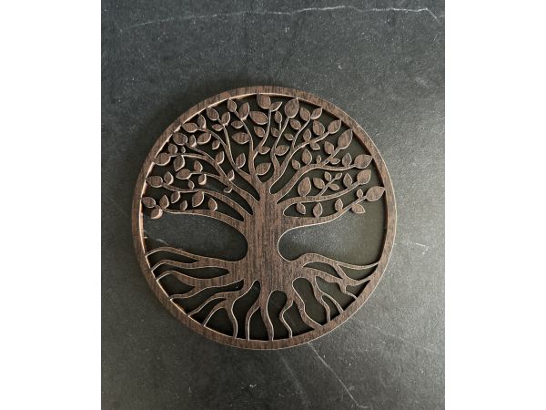 Дерев’яна підставка під чашку 10 см